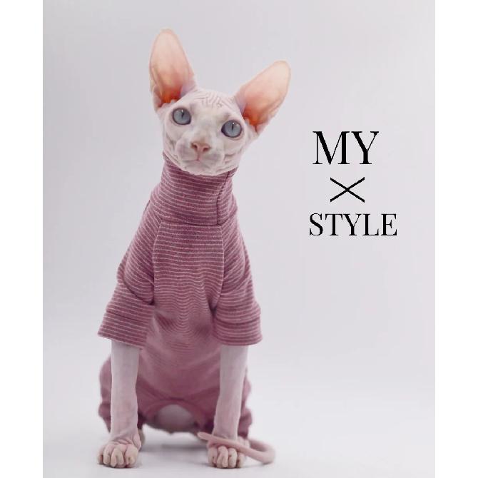 Hairless Cat Clothes, Warm and Soft, Four-Legged Hoodie for Sphynx Cats, Autumn and Winter, Devon Rex, Cornish