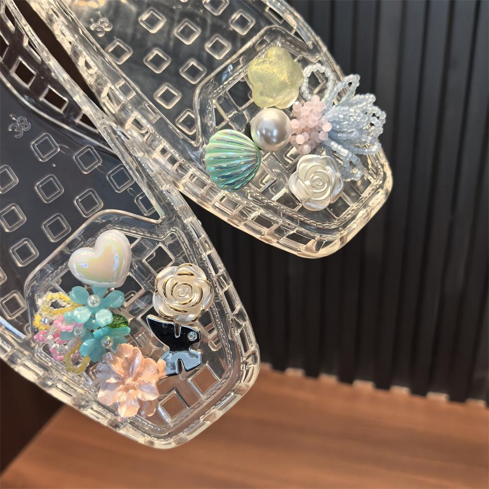 1Set Fashion Crystal Shoes Decorations Advanced Bead Flower Pearl Bow Sequin Shoe Charms Set DIY Detachable Shoes Accessories
