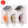 Foreign Trade Live Bait Plastic Chubby Type 1.5G Mini Bait Box with Hooks Fishing Lure Set