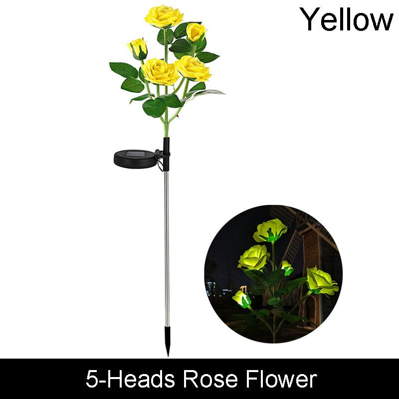 3/1Head LED Solar Simulation Sunflower Lights Garden Yard Lawn Night Lights Landscape Lamp Home Decoration Flower Light