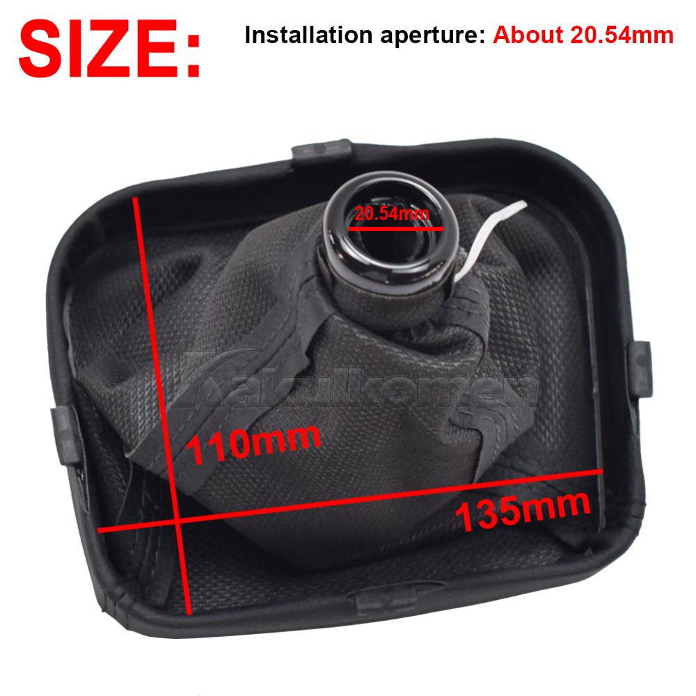 Per Lada VAZ 2113/2114/2115 Cambio Manuale a 5 Marce Leva Pomello Cambio Pallina con Soffietto in Pelle Collarino Custodia