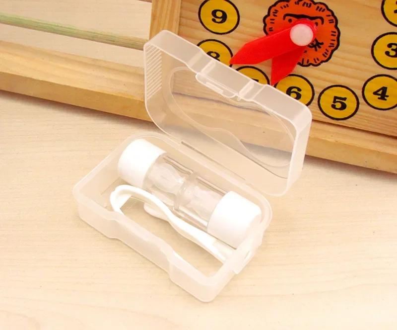 1pc Container Single Box and Set Options Small Lovely Portable Contact Lens Travel Eyewear Case Bag Box