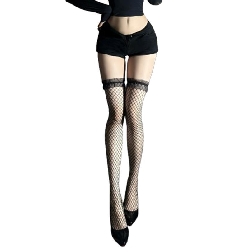 Women's Lace Fishnet Sheer Comfy Knee High Tights