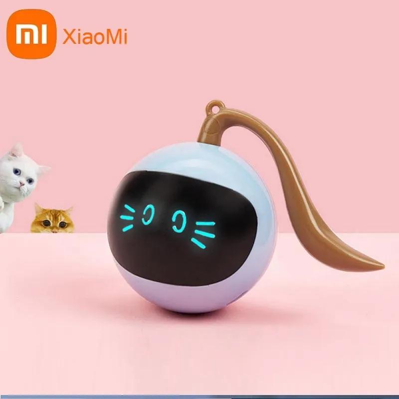 

Xiaomi Интеллектуальный игрушечный шарик для кошек, 3 минуты, автоматический режим ожидания, красочное освещение, палочка для дразнилок кошек, самосбрасывающий артефакт