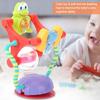 Handheld Colorful Baby Rattle Rotating Baby Chair Stroller Toy with Sunction CupBaby Toy
