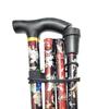 Portable Foldable Cane Lightweight Collapsible Hand Walking Stick Camping