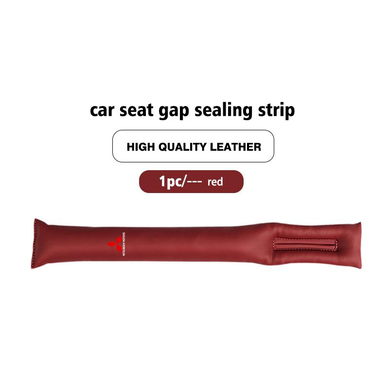For Mitsubishi Car Seat Gap Filler Soft Leather Leak Pads Plug Leak Proof Strip Auto Accessories Outlander Lancer Eclipse Mirage