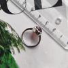 Серебряное кольцо с искусственным гранатом nano 2.165ct, вес изделия 3,19 гр (60002420)