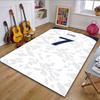 Soccer Jersey No.7 Pattern Rug Patterned Carpet, Non Slip Mat Suitable for Living Room and Bedroom Sofas