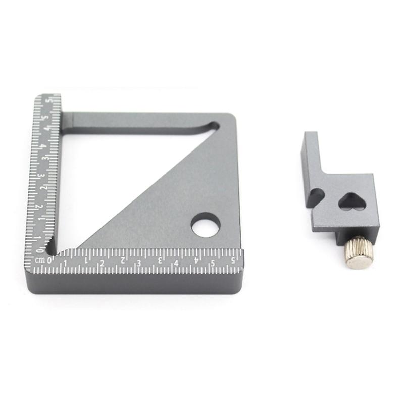 

Многофункциональная алюминиевая металлическая столярная линейка для точного измерения высоты, ширины, глубины и угла в столярных проектах