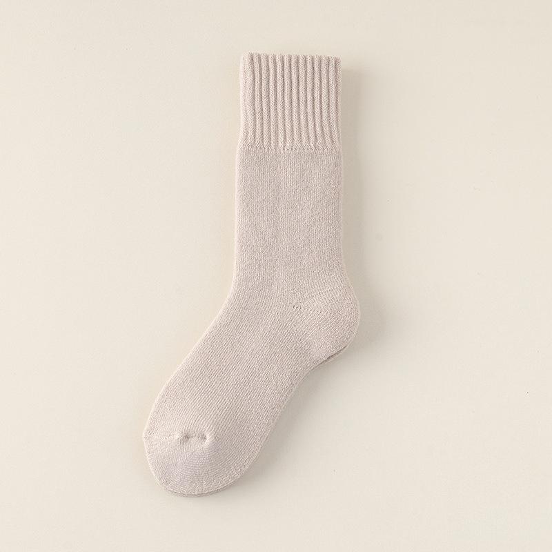 Extended and Thickened Cashmere Socks for Women and The Elderly To Keep Warm In Autumn and Winter. Woolen and Fleece Sleeping Socks