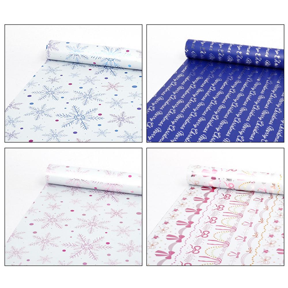 1 Roll Christmas Wrapping Paper Kraft Wrapping Paper Vintage Classic Brown Gift Wrapping Paper for Xmas New Year Winter Holiday