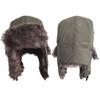 Skullies Male Winter Outdoors Keep Warm Windproof Earflap Hat Plush Hat Ski Hat Faux Fur