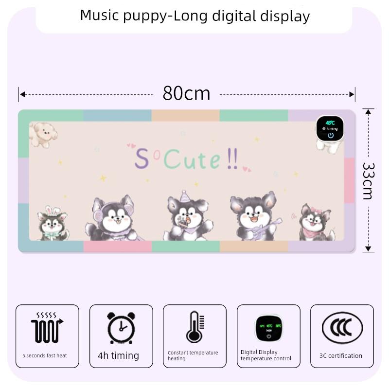 Heating Mouse Pad Super Large Heating Table Heating Mat Office Computer Desktop Heating Mat Winter Warm Hand Electric Heating Table Mat