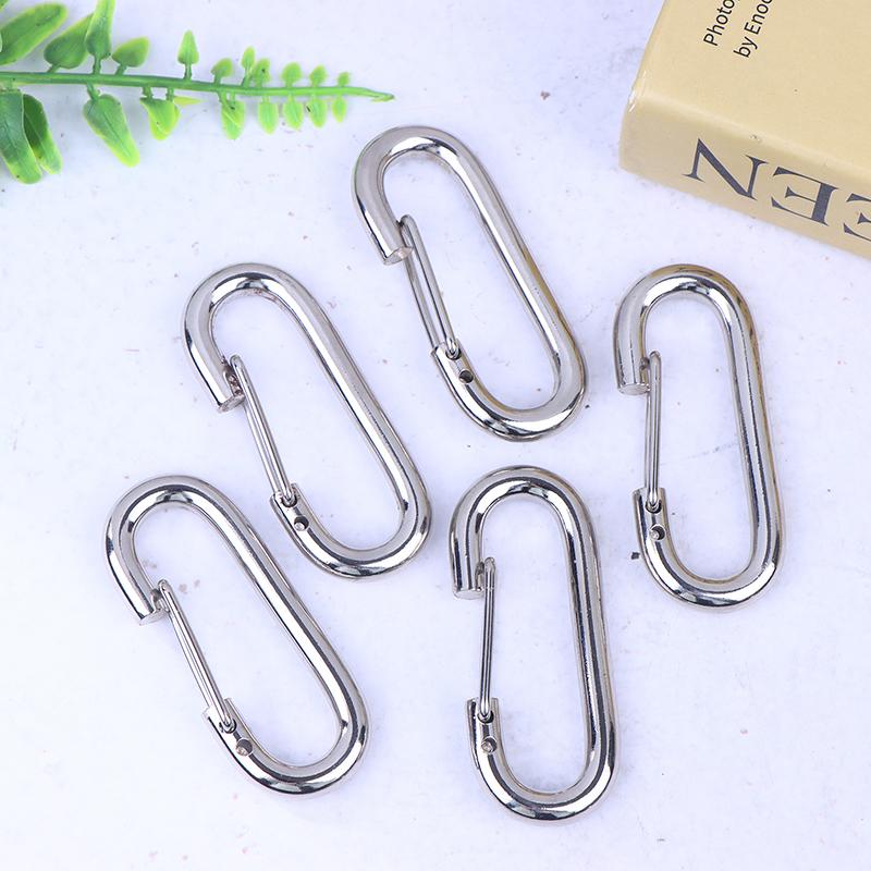 1/3/5 Stück Metall Oval Schlüsselanhänger Karabinerhaken Schnapphaken Federöffnende Schnallen Für DIY Hundekettenverbinder Anhänger Taschenschlüsselanhänger