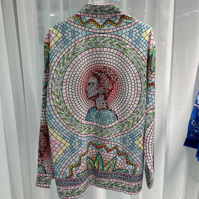 2024 Trendiges Langarm-Freizeithemd für Herren mit Digitaldruck