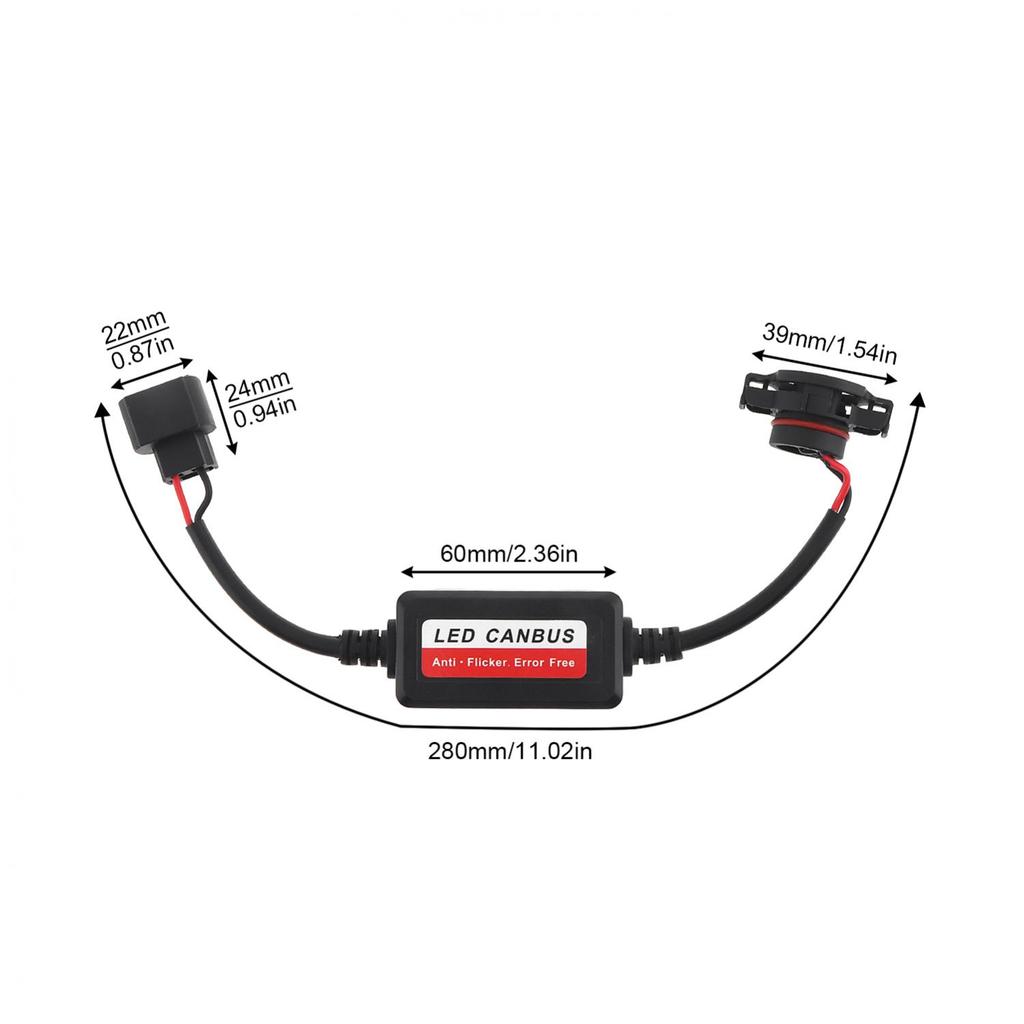 5202 / H16 Car Headlight Adapter Anti Flickering Resistor Decoder LED Canbus Decoder Car Headlights Error Free ResistorGood Product