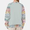 Women's Cross-Border Digital Print Raglan Round Neck Hoodie for Spring & Autumn