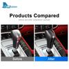 Real Hard Carbon Fiber Cover for Porsche Cayenne 2011 2012 2013 2014 2015 2016 2017 Car Gear Shift Knob Interior Accessories
