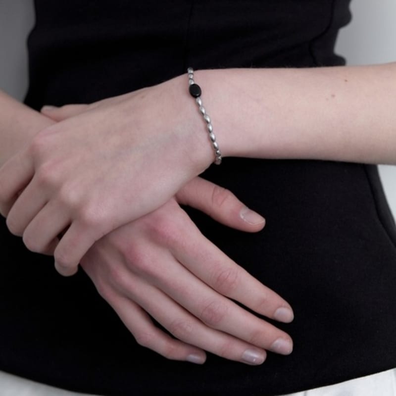 LOVE ME MONSTER Chic Grey Pearl Gem Bracelet (L251MBC010)