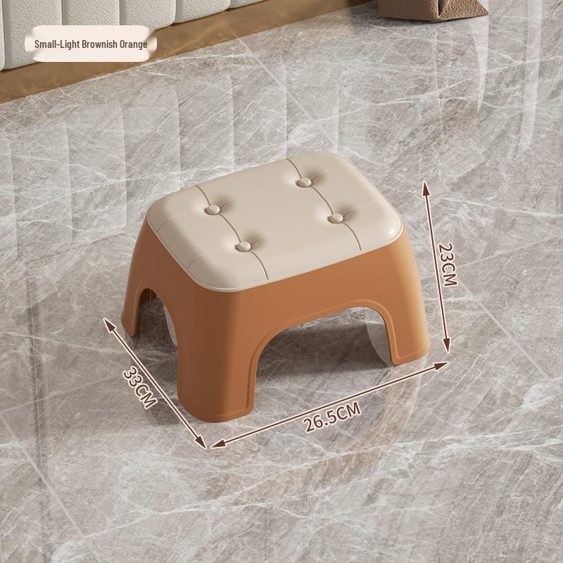 Children's Non-Slip Detachable Low Backrest Stool for Indoor/Outdoor Use
