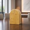 Arched Wooden Phone Organizer | Vertical Divider Compartments, Storage Box, Carved