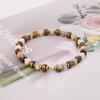 6mm Amazonite Tiger Eye Mix Gemstone Bracelet (C2403AC1191_YL)