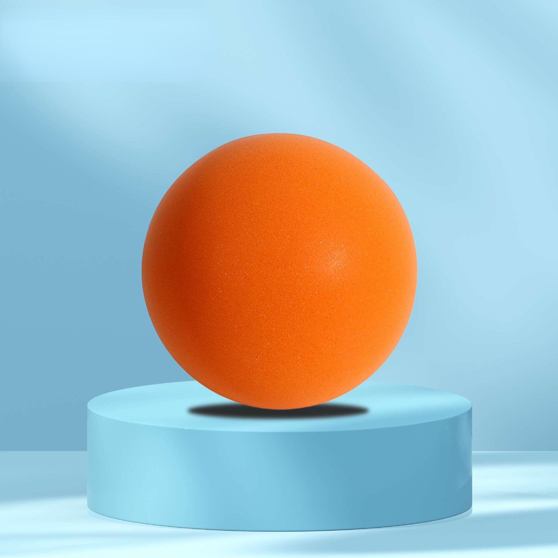 

Бесшумная баскетбольная ракетка, мяч, детские тренировки в помещении, бесшумная губка, эластичный маленький мячик, игрушки no.3 18cm оранжевый