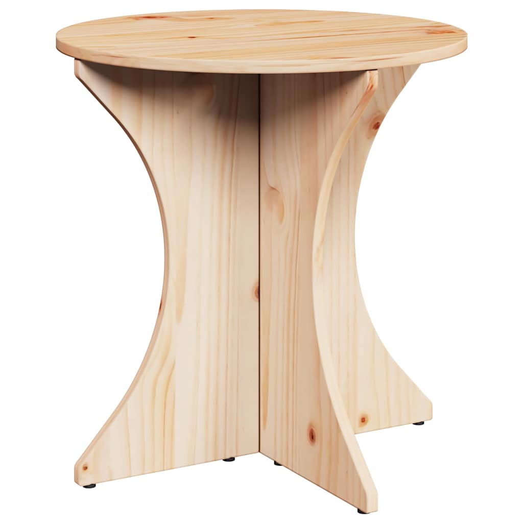 Coffee Table Set 2 pcs Natural Solid Pine Wood