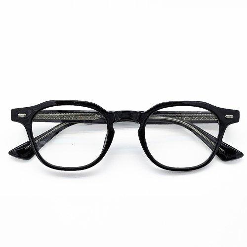 Lapeullolida Bake Black Horn-Rimmed Glasses