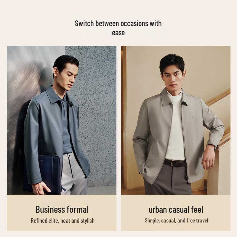 Goldlion Men's Easy Care Business Lapel Jacket