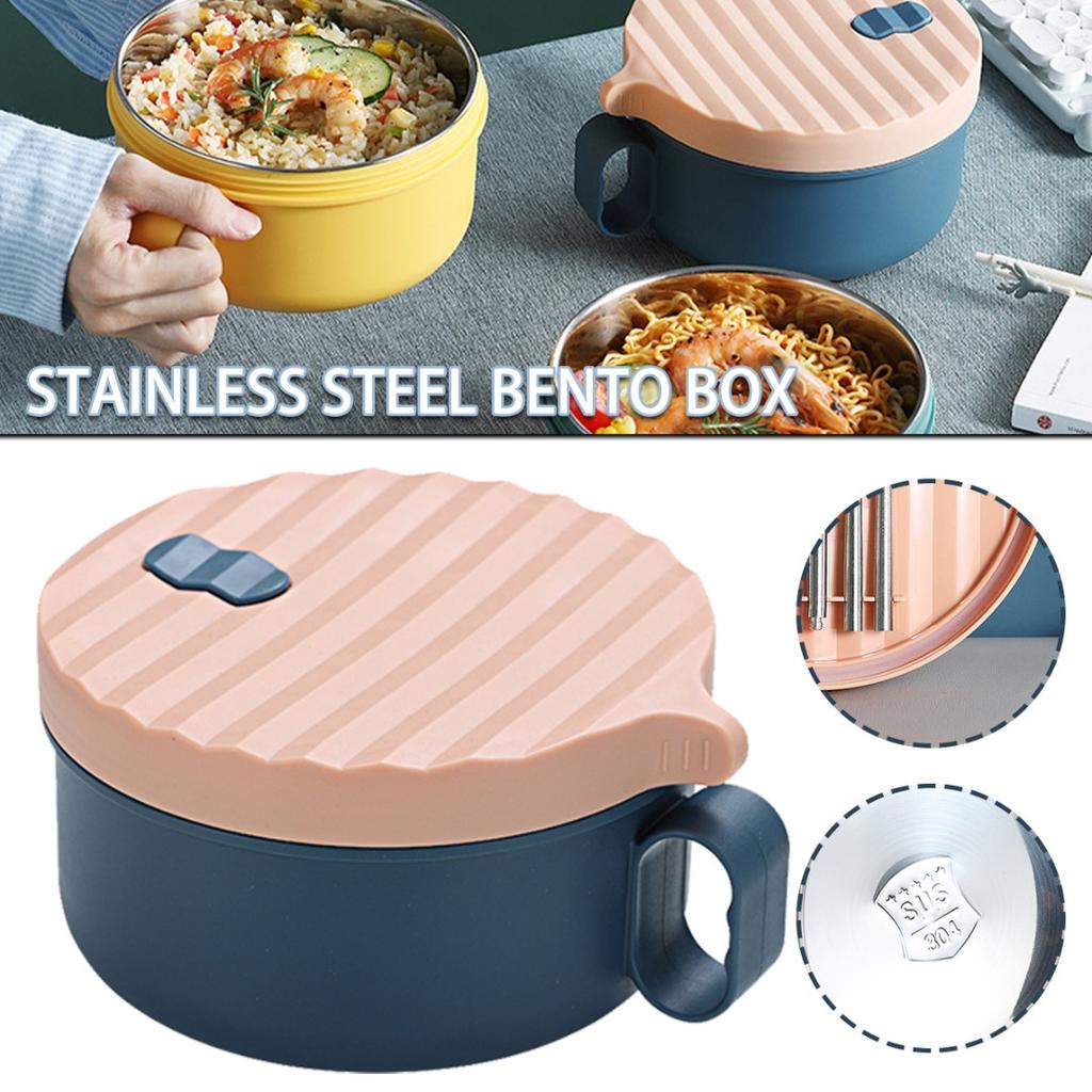 Ensemble Bols à Ramen Micro-ondes - 2 Bols Avec Baguettes Et Couverts - Cuisson Rapide Nouilles Instantanées