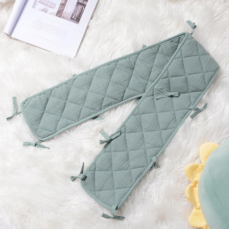 Double-Sided Crepe Crib Soft Pack: Pure Cotton Anti-Collision Protective Strip for Babies