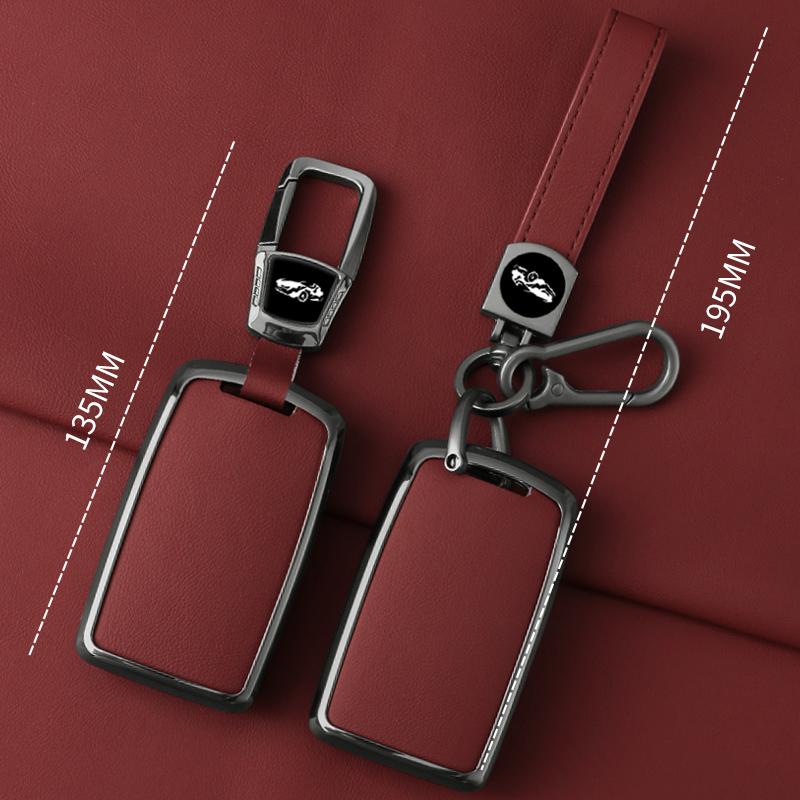 Metal Leather Car Key Case Cover For Mazda 3 Alexa Cx30 Cx-30 Cx3 Cx-3 Cx5 Cx-5 Cx8 Cx-8 Cx9 Cx-9 Protected Shell Accessories