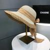 New Streamer Summer Sunscreen Straw Hat Big Eaves Travel Cover Sun Hat Casual Sun Hat