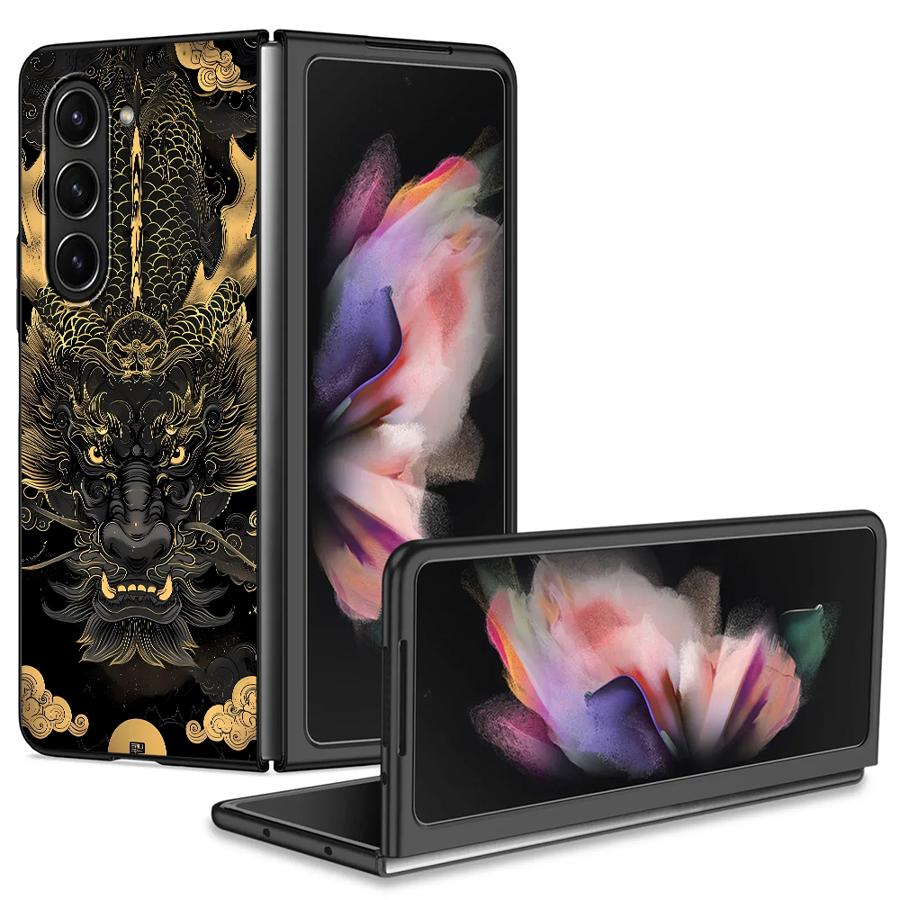 Dragon Totem Case for Samsung Galaxy ZFold5 ZFold6 ZFold7 Z Fold 7 6 5 4 3 ZFold4 ZFold3 Back Phone Cover