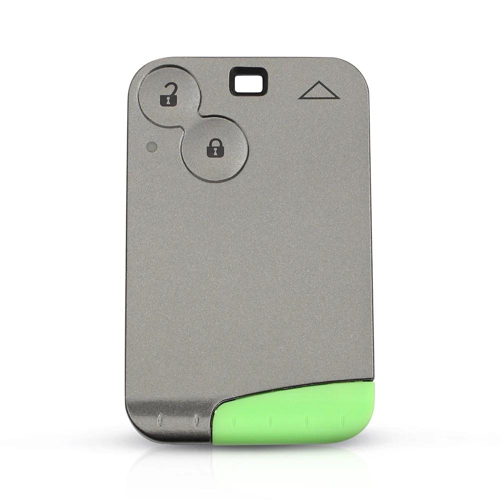2/3 Buttons Smart Card Remote Key Shell Case For Renault Clio Logan Megane 2 3 Scenic Laguna Espace Black Car Key Case