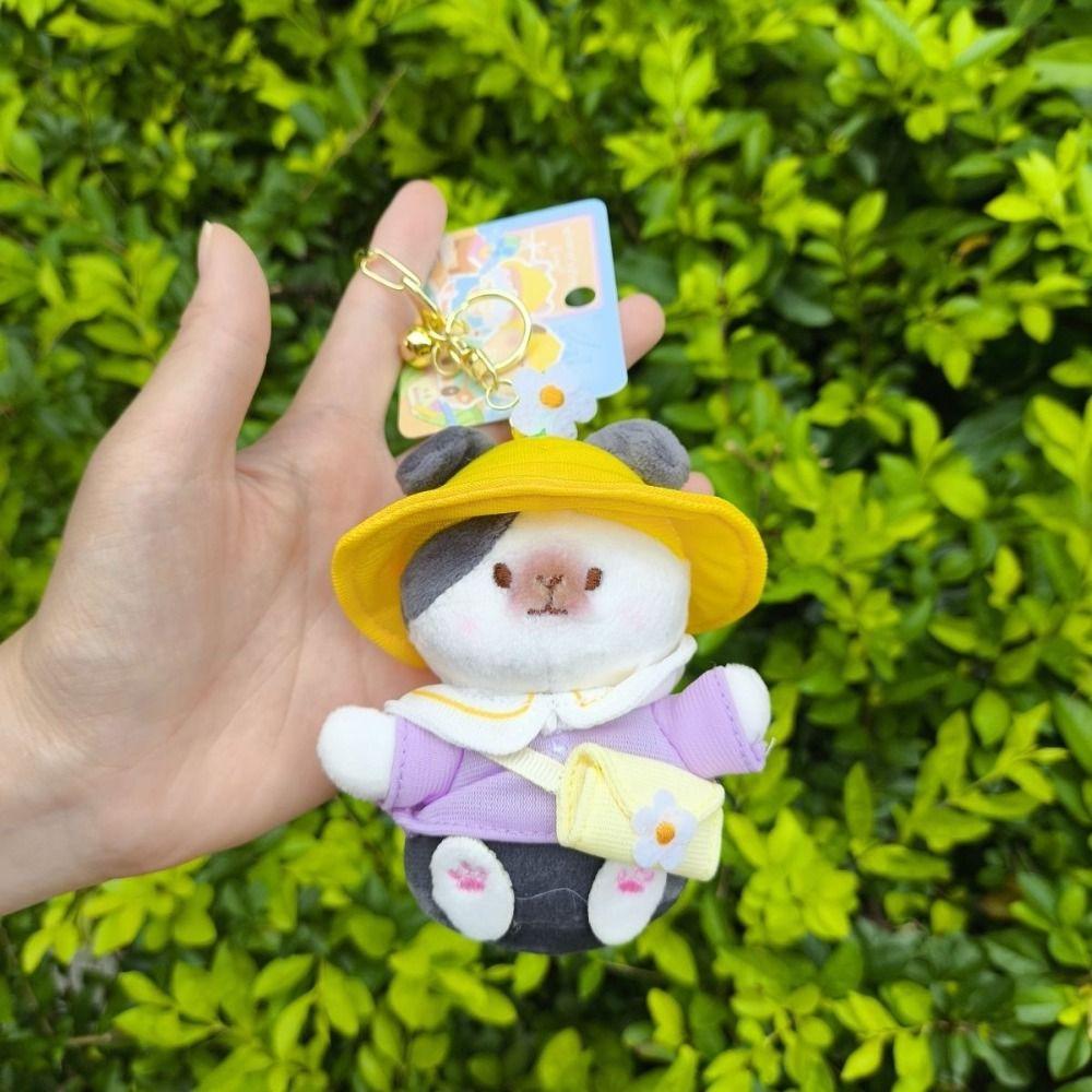 Cute Guinea Pig Pendant Cavy Car Keyring Funny Plush Dolls Keychain  Bestie