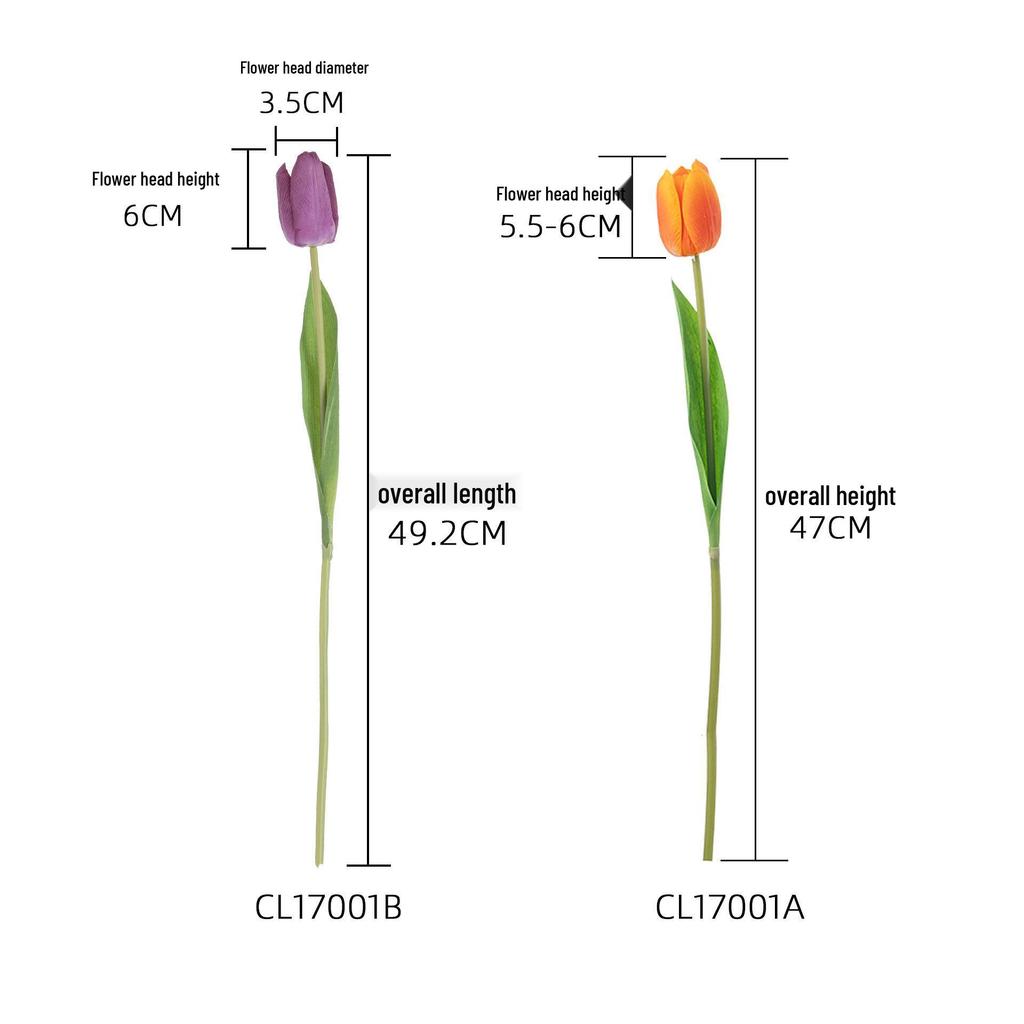 Starry Dance Tactile Tulip Artificial Flowers - Home & Wedding Décor INS Style