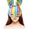 Colorful Rhinestones Masquerade Mask Long Bunnies Ear Mask For Men Women Halloween Masquerade Cosplay