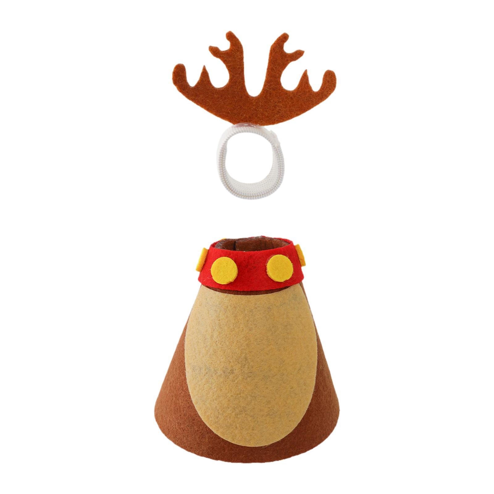 

Christmas Porch Goose Outfit Garden Goose Costume Decoration Dress up Collection Ornaments Clothes for Mantel Bedroom Gift коричневый