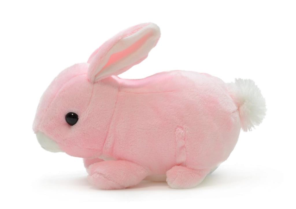AQUA Plush Toy Farm Mochi Mochi Rabbit Pink 00080053