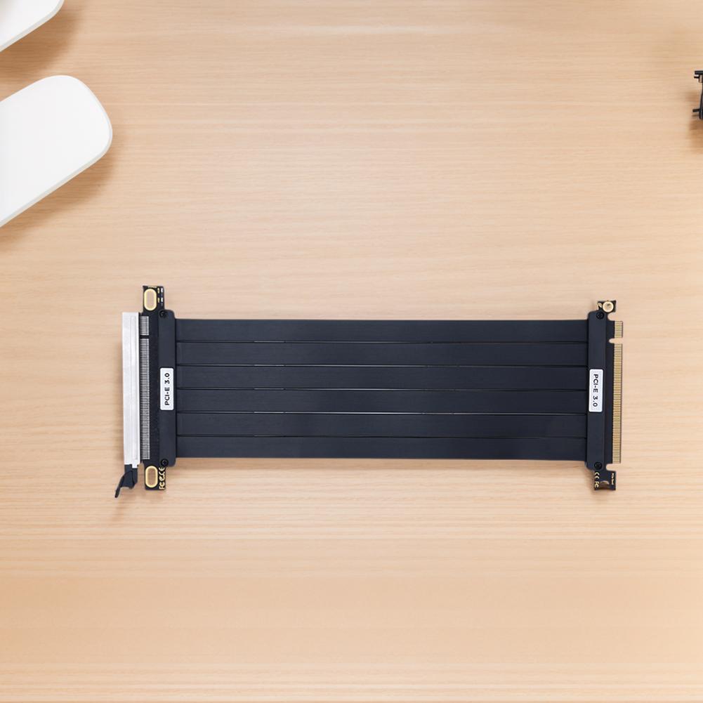 PCI-E 3.0 Riser Cable GPU Extension Cord PCIe 3.0 X16 High Speed Flexible Extender Card Graphics Card Extension Cable