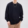 Live Broadcast 230g Heavyweight Pure Cotton Solid Color Long Sleeve T-Shirt with Printed Logo