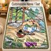 Flannel BlanketAsterix & Obelix Custom Name Text Personalized Soft Warm Throw Blanket Home Decor Gift