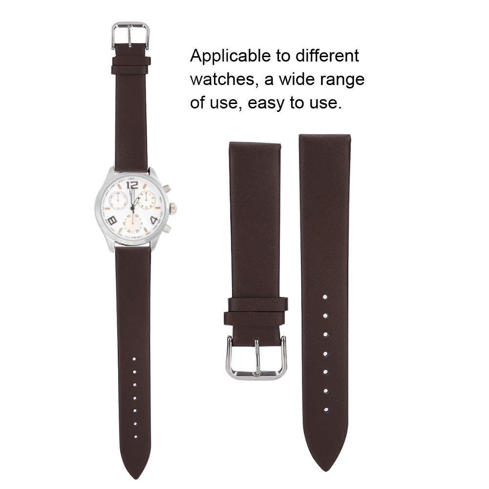 Unisex Brown 18mm Watchband Strap Replacement Watch Band Watch Accessory