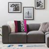 Hot Pink Zebra Stripes Pillowcase Polyester   Pattern Zip Decor Room Cushion Cover