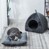 Neues Dreieck Katzennest Geschlossenes Katzenhaus Haustiernest Warm und Verdickt Tiefschlaf Hundehaus Haustierbedarf