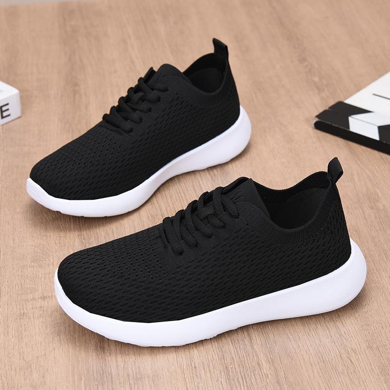 New Sports Shoes Women's Versatile Running Shoes Fly-woven Breathable Mesh Shoes Women's Mesh Casual Shoes