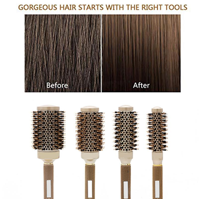 Professional Salon Styling Tools Round Hair Comb Hairdressing Curling Hair Brushes Comb Barrel Comb